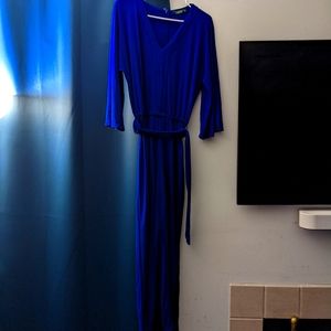 Blue pantsuit/ jump suit. Lauren by Ralph Lauren.